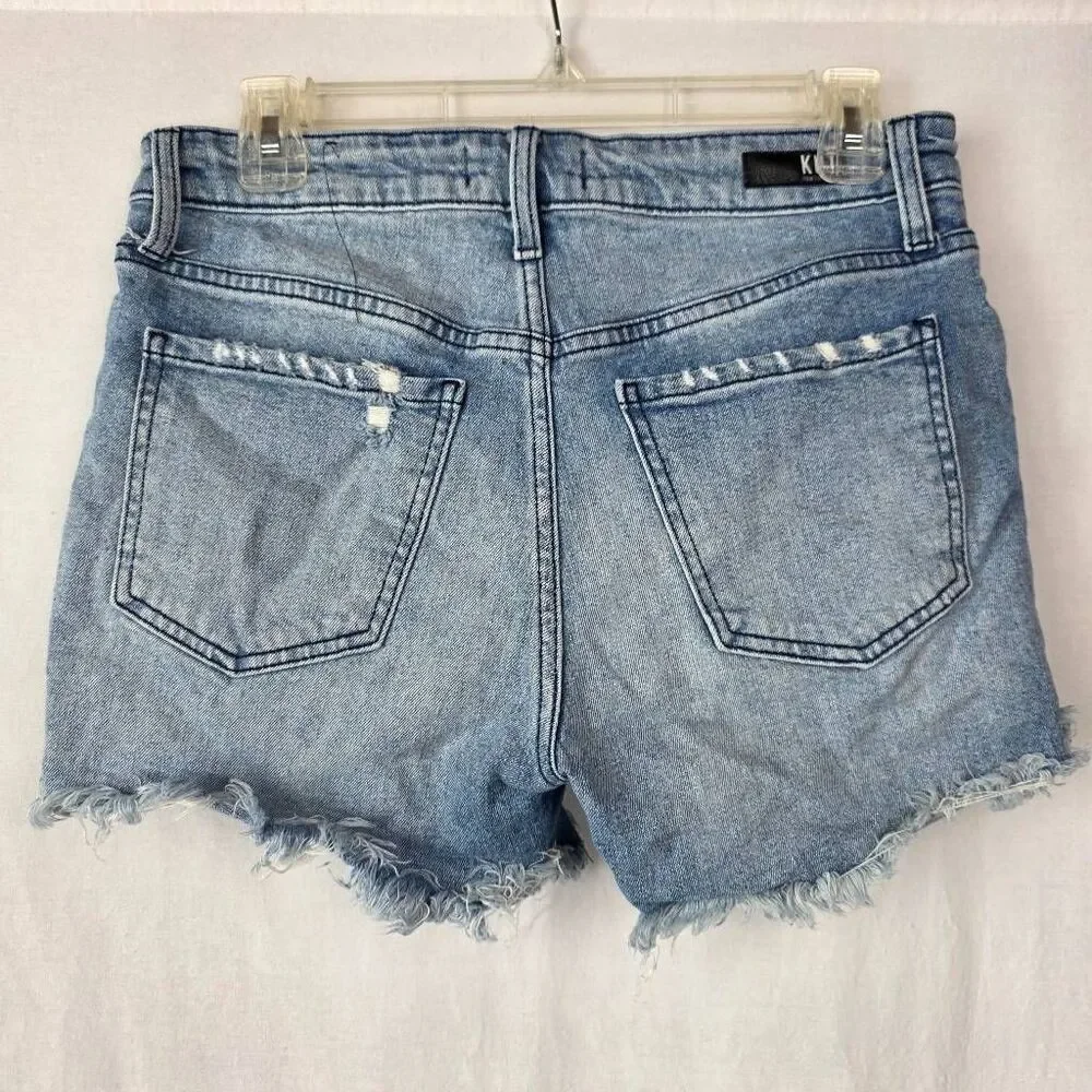 Kut From The Kloth Jane Long Shorts Size 6 Distressed